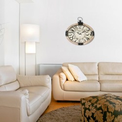 Horloge Murale Signes Grimalt Bois MDF 6,5 x 56 x 58,5 cm