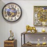 Horloge Murale Signes Grimalt Métal Bois MDF 8 x 60 x 60 cm
