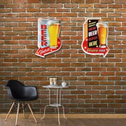 Décoration murale Signes Grimalt Beer 4,5 x 35 x 25 cm