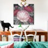Cadre Signes Grimalt Fleurs Peinture 3 x 80 x 80 cm