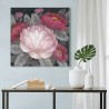 Cadre Signes Grimalt Fleurs Peinture 3 x 80 x 80 cm