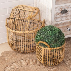 Set de basket Signes Grimalt Fibre végétale 36 x 23 x 36 cm (3 Pièces)