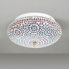 Applique de plafond Signes Grimalt Blanc Bleu verre Verre 26 x 12 x 26 cm