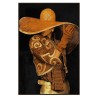 Cadre Signes Grimalt Femme Chapeau Peinture 4,5 x 123 x 83 cm
