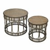 Jeu de 2 tables Signes Grimalt Bois 60 x 48,5 x 60 cm