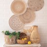 Lanterne Signes Grimalt Fibre végétale 24 x 40 x 24 cm
