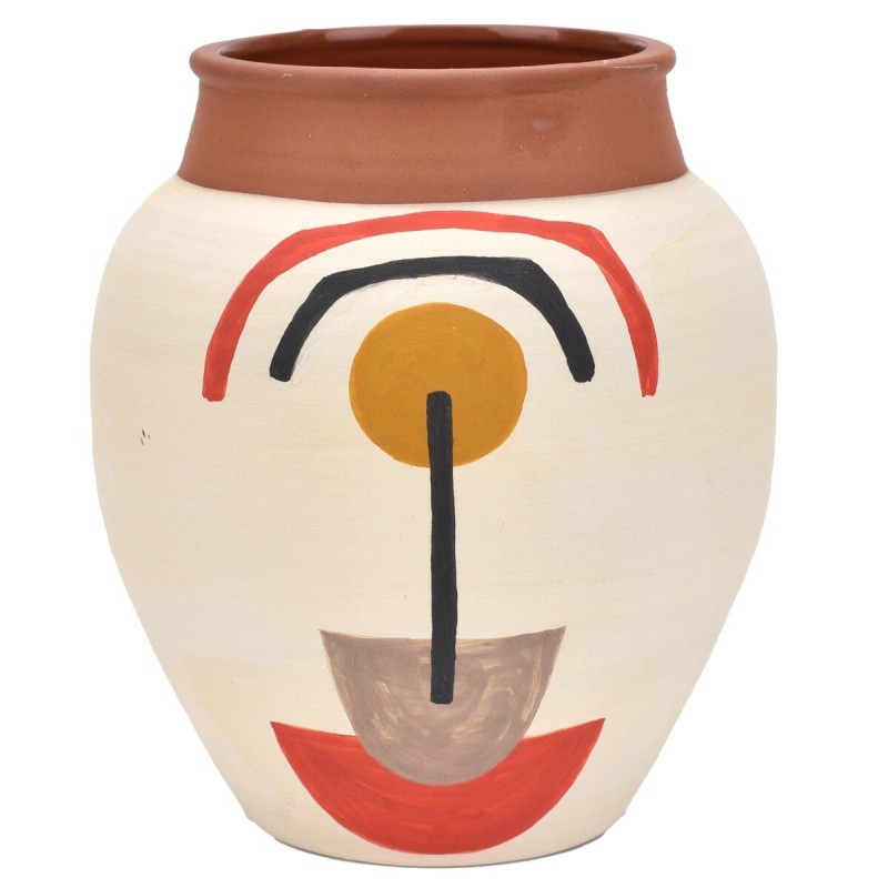 Vase Signes Grimalt Blanc Céramique 13 x 15 x 13 cm