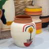 Vase Signes Grimalt Blanc Céramique 13 x 15 x 13 cm