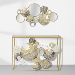 Meuble d'Entrée Signes Grimalt Métal Verre 38 x 80 x 108 cm