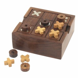 Ensemble de 2 jeux de société Signes Grimalt Bois 12 x 4,5 x 12 cm