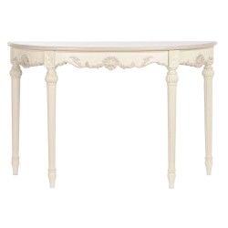 Console DKD Home Decor 122 x 38 x 79 cm Crème Bois de manguier Bois MDF