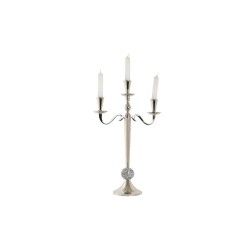 Pot à Bougie DKD Home Decor 30 x 12 x 46 cm Argenté Aluminium Chrome