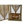 Lanterne DKD Home Decor Doré Métal 16,5 x 16,5 x 50 cm Feuille d'une plante