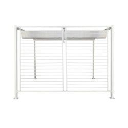 Pergola DKD Home Decor Blanc 296 x 296 x 225 cm Acier
