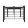 Pergola DKD Home Decor Gris 300 x 300 x 230 cm Acier
