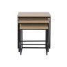 Jeu de 3 tables DKD Home Decor Noir Métal 45 x 45 x 45 cm Bois MDF