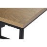 Jeu de 3 tables DKD Home Decor Noir Métal 45 x 45 x 45 cm Bois MDF