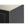 Console DKD Home Decor Blanc Noir Doré Métal Sapin Bois MDF 63 x 28 x 83 cm